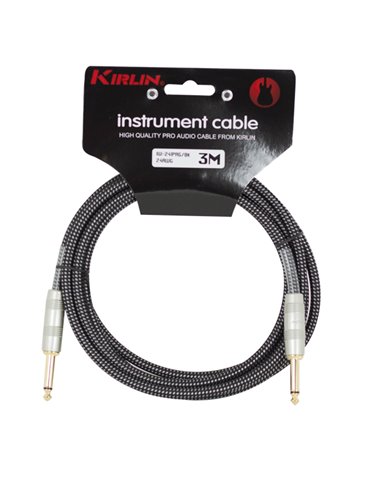 Cable Tela Instrumento Iw-241Prg-6M Jack - Jack 24 Awg001 - Negro