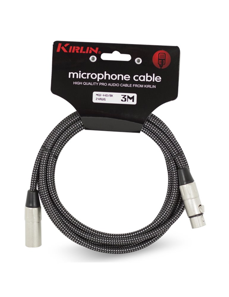 Cable Tela Micro Mw-440-6M Xlr M - Xlr F 24Awg001 - Negro