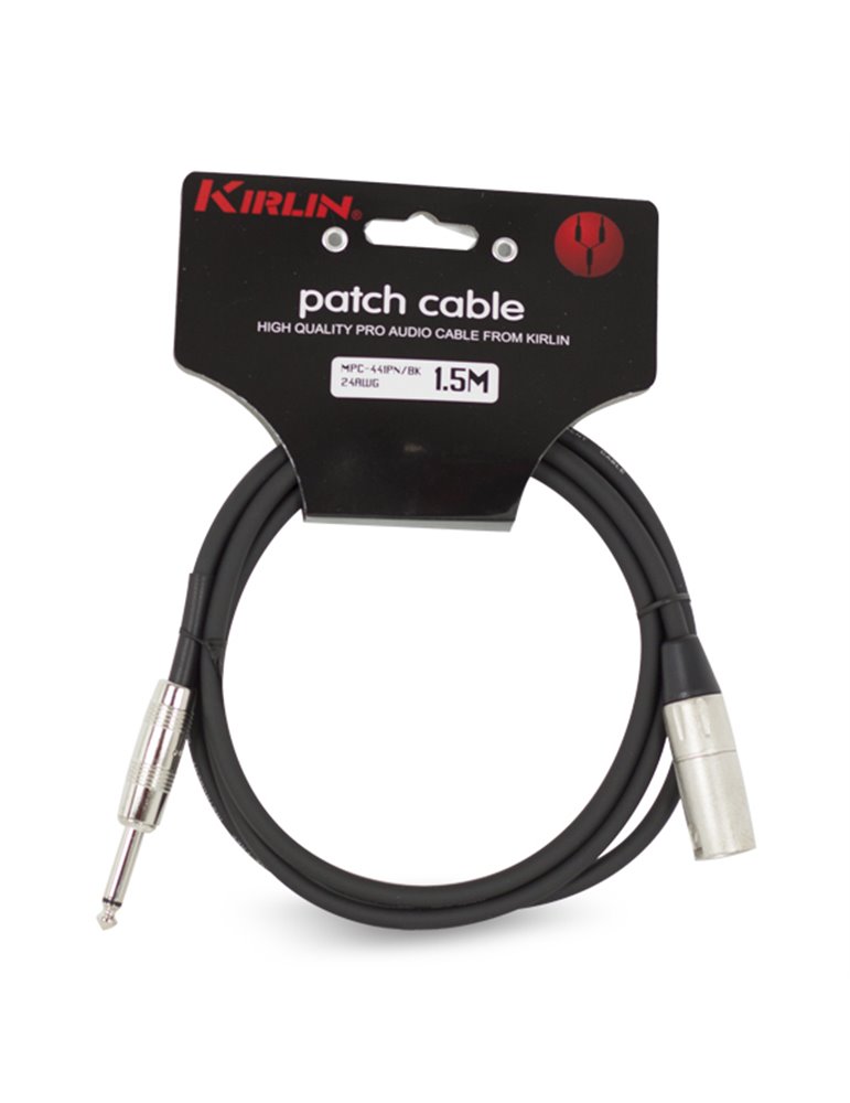 Cable Micro Mpc-441Pn-1.5M Xlr M - Jack 24Awg001 - Negro