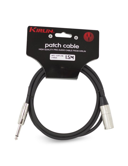 Cable Micro Mpc-441Pn-1.5M Xlr M - Jack 24Awg001 - Negro