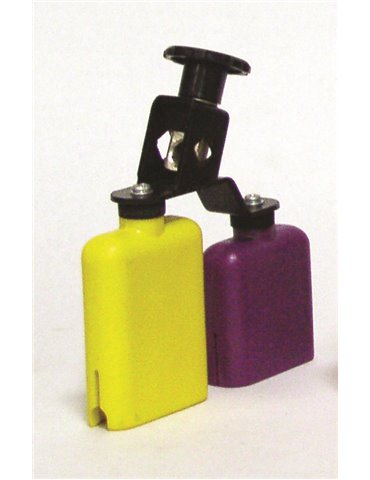 Temple Block Plastico Amarillo-Morado Db0733 Doble030 - Amarillo