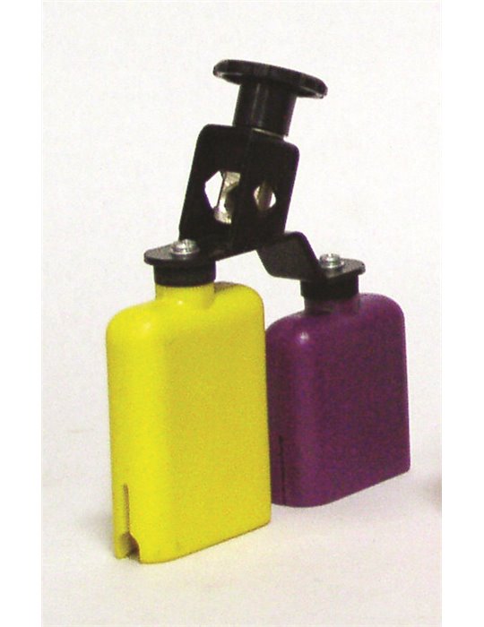 Temple Block Plastico Amarillo-Morado Db0733 Doble030 - Amarillo