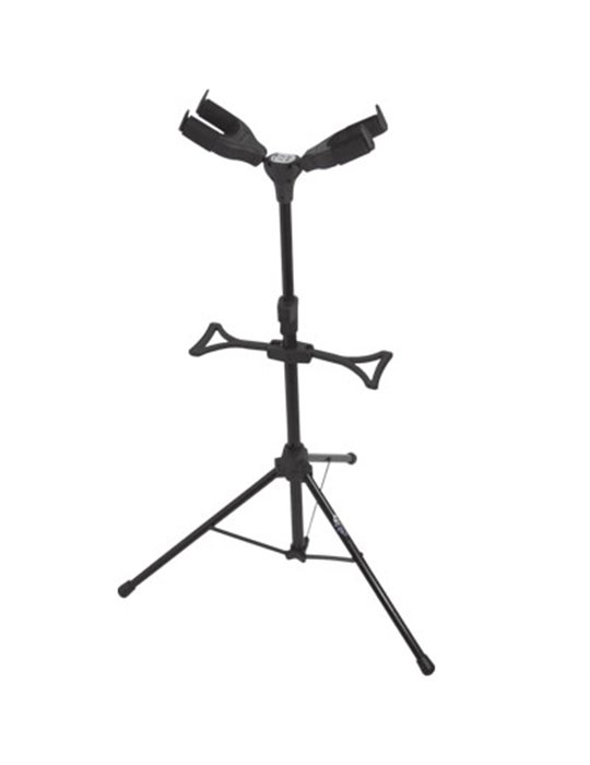 (HFS) Soporte Vertical Dos Guitarras Ags-38001 - Negro