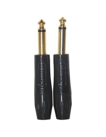 Cf-2306Bfx2 Conectores Jack M 1/4" Mono Negro001 - Negro