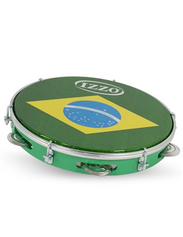 Pandeiro 10" Abs P/Brasil Izzo Ref. Iz3438010 - Verde