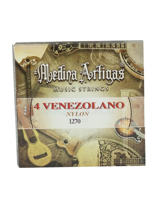 Juego Cuerdas Cuatro Venezolano Nylon 1270 Medina Artigas099 - Standard