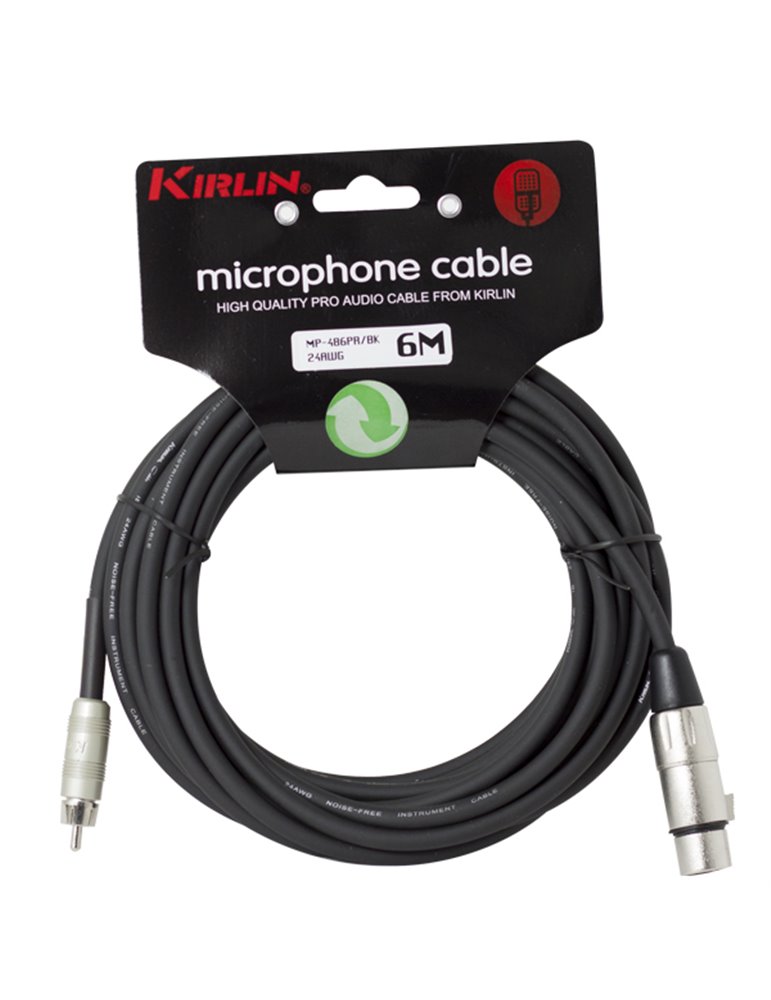Cable Micro Mp-486Pr-6M Xlr F - Rca001 - Negro