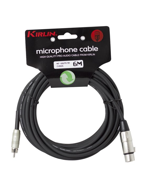 Cable Micro Mp-486Pr-6M Xlr F - Rca001 - Negro