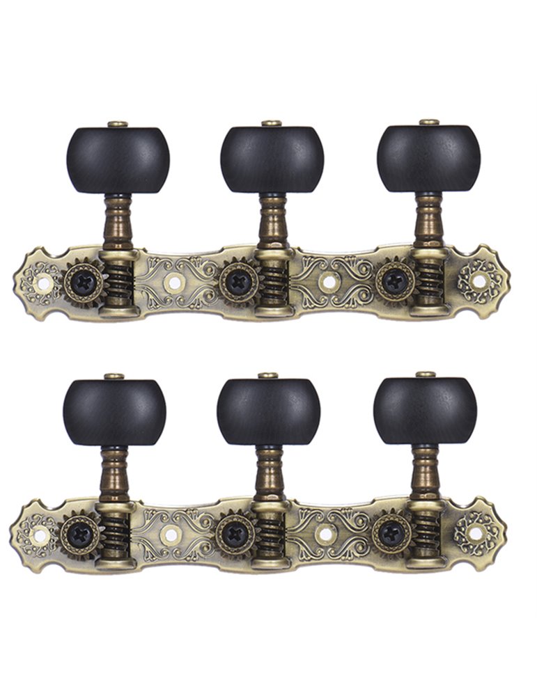 Par Clavijeros Guitarra Negros Aos-022V3P Bronce099 - Standard