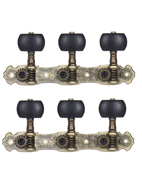 Par Clavijeros Guitarra Negros Aos-022V3P Bronce099 - Standard