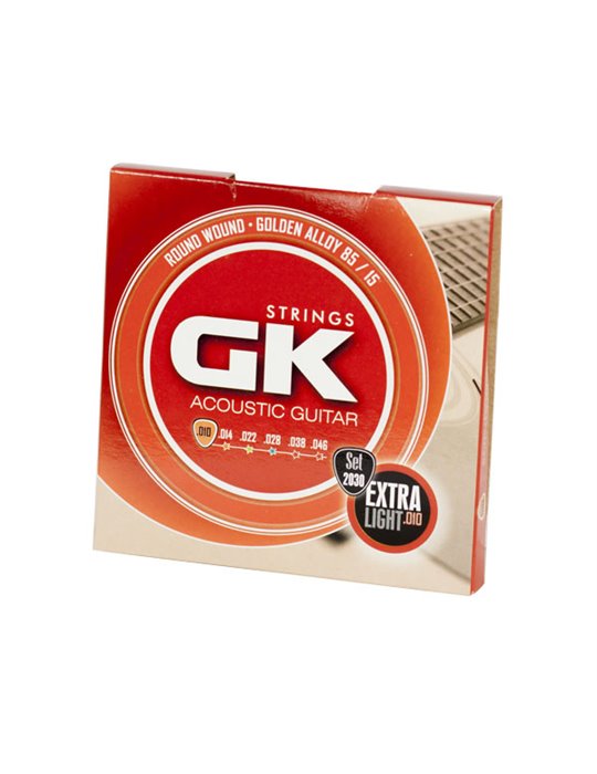 Juego Cuerdas Guitarra Acustica Gk2030 Medina Artigas099 - Standard