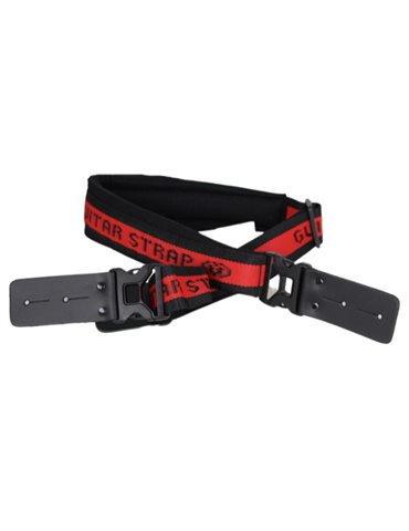 Correa Guitarra N. 34 Acolchado Guitar Strap 0036-005 005 - Rojo