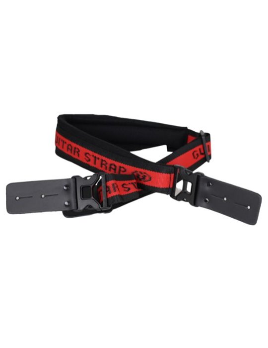 Correa Guitarra N. 34 Acolchado Guitar Strap 0036-005 005 - Rojo