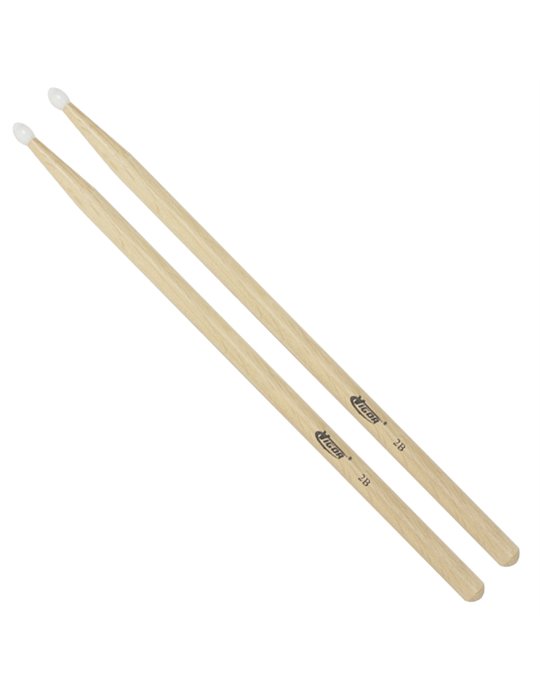 Baqueta Batería Roble 2B Punta Nylon 16mm Ref. VG-2BN099 - Standard