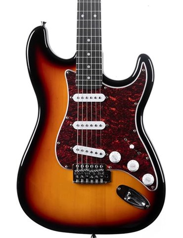 Guitarra eléctrica Eko Starter ST100 tipo Strat - Sunburst