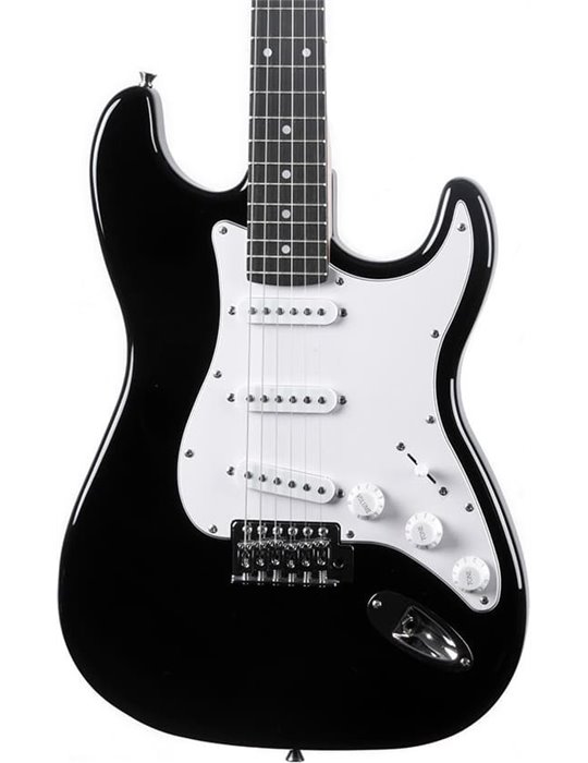 Guitarra eléctrica Eko Starter ST100 tipo Strat - Negra