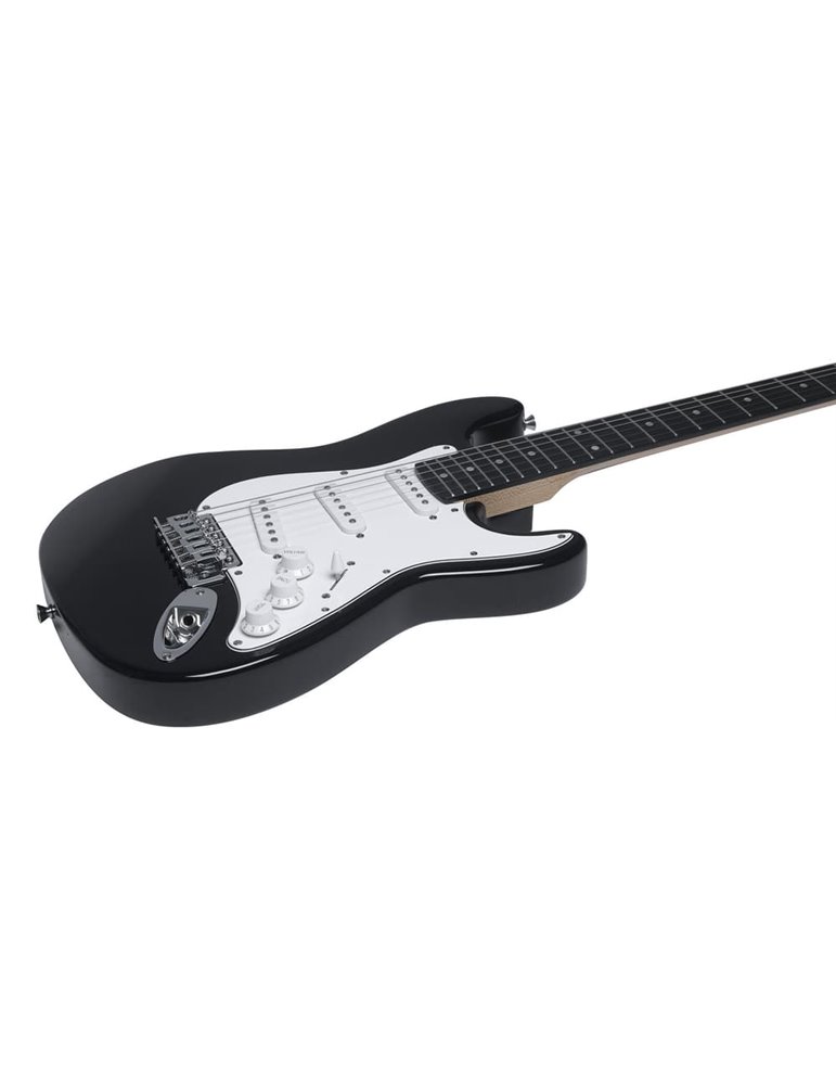Guitarra eléctrica Eko Starter ST100 tipo Strat - Negra