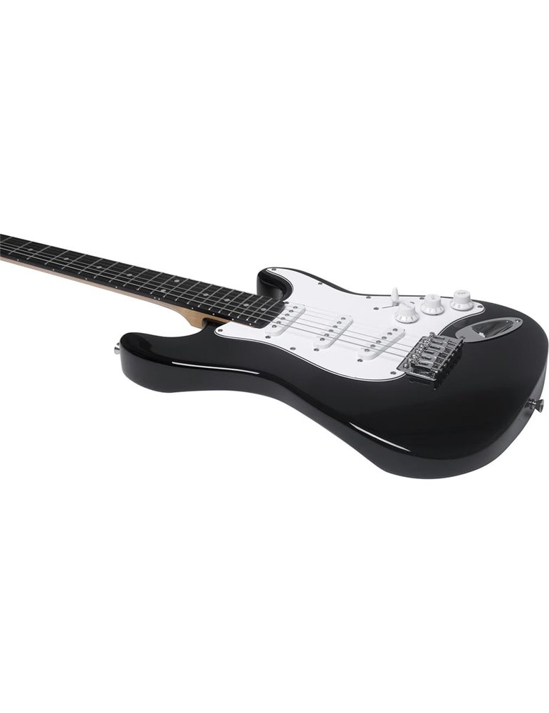 Guitarra eléctrica Eko Starter ST100 tipo Strat - Negra