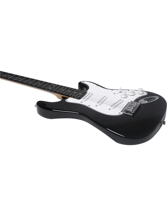 Guitarra eléctrica Eko Starter ST100 tipo Strat - Negra