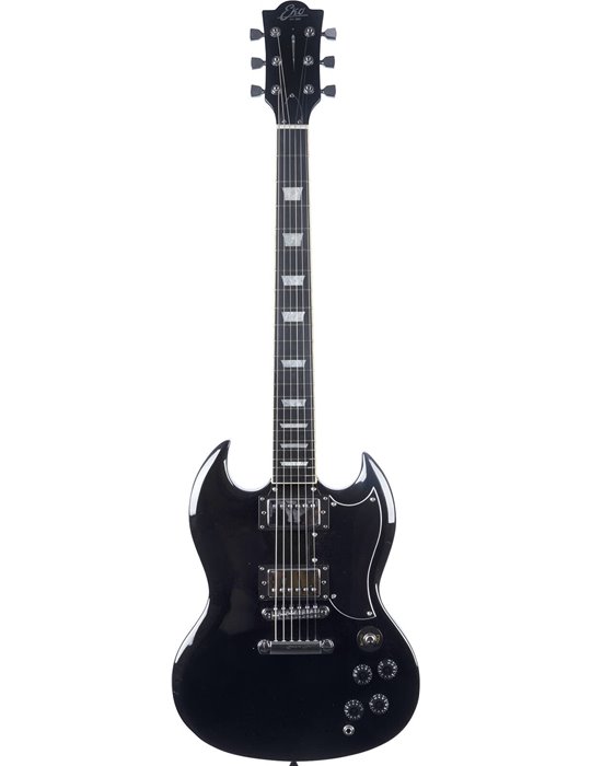 Guitarra eléctrica Eko Starter DV300 tipo SG - Negra