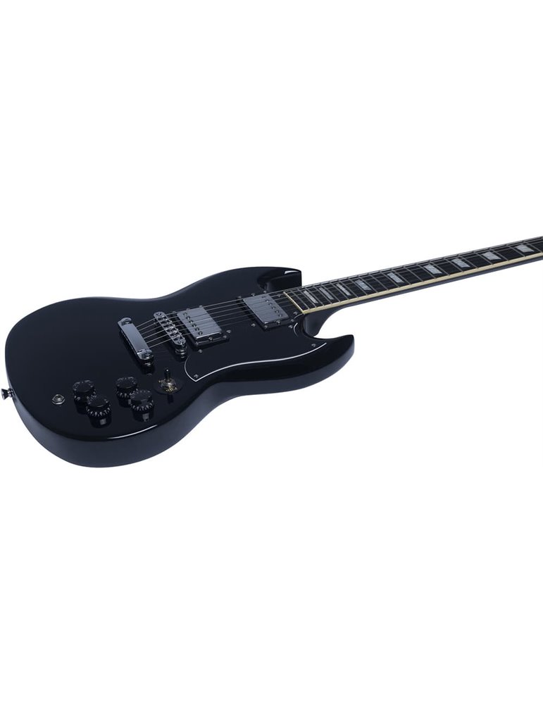 Guitarra eléctrica Eko Starter DV300 tipo SG - Negra