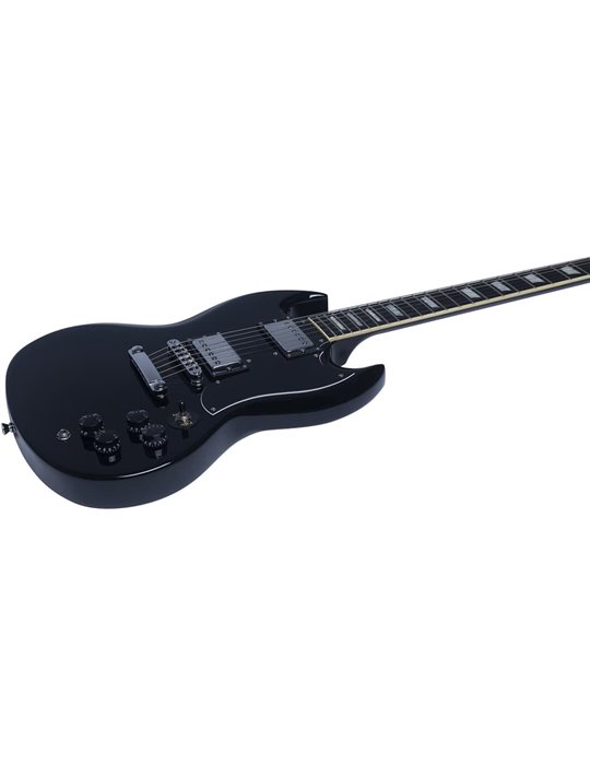 Guitarra eléctrica Eko Starter DV300 tipo SG - Negra