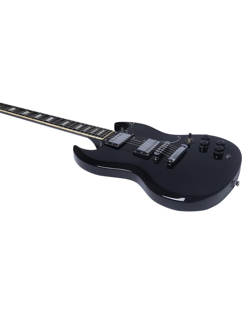 Guitarra eléctrica Eko Starter DV300 tipo SG - Negra