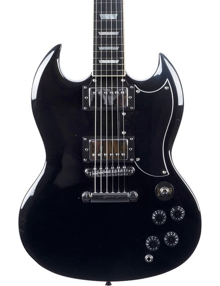 Guitarra eléctrica Eko Starter DV300 tipo SG - Negra