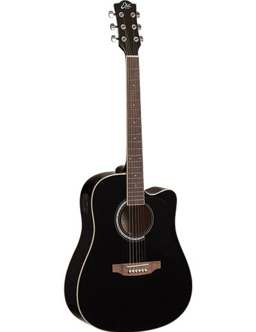 GUITARRA ACÚSTICA DREADNOUGHT RANGER 6 A/E CUTAWAY - Negra 2