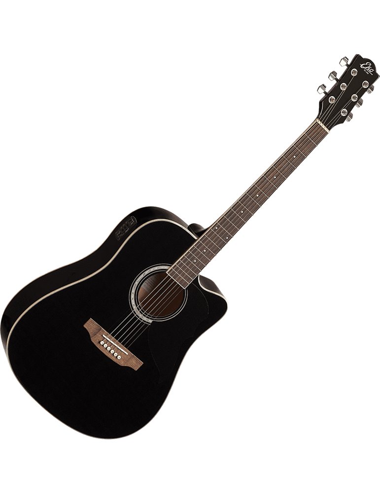 GUITARRA ACÚSTICA DREADNOUGHT RANGER 6 A/E CUTAWAY - Negra