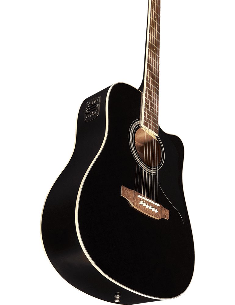 GUITARRA ACÚSTICA DREADNOUGHT RANGER 6 A/E CUTAWAY - Negra