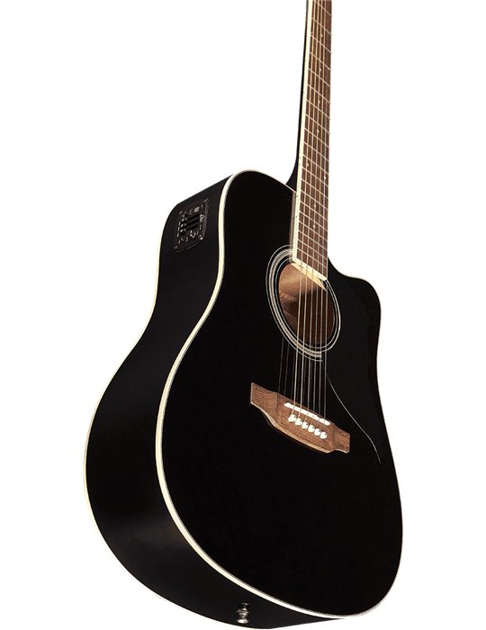 GUITARRA ACÚSTICA DREADNOUGHT RANGER 6 A/E CUTAWAY - Negra