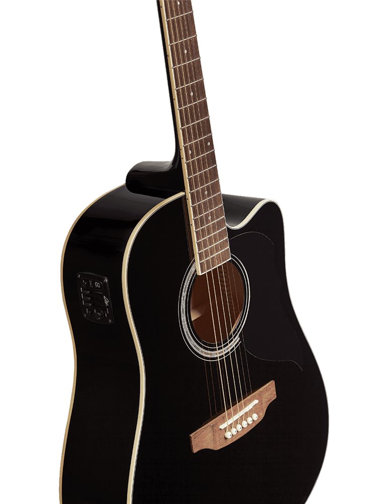 GUITARRA ACÚSTICA DREADNOUGHT RANGER 6 A/E CUTAWAY - Negra