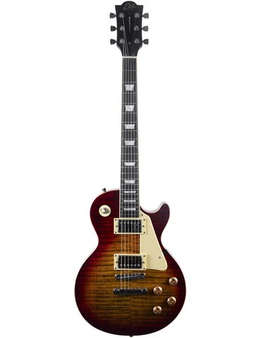 Guitarra eléctrica Eko Starter LS300 tipo LP - Cherry Sunburst 2