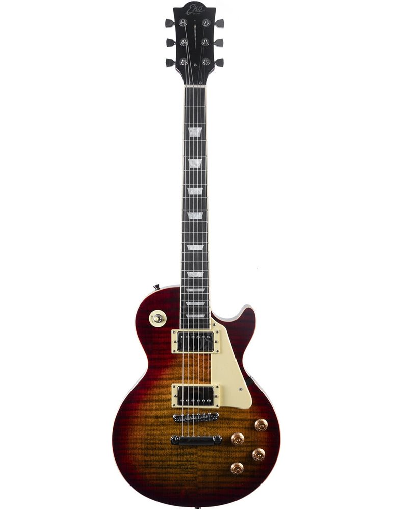 Guitarra eléctrica Eko Starter LS300 tipo LP - Cherry Sunburst