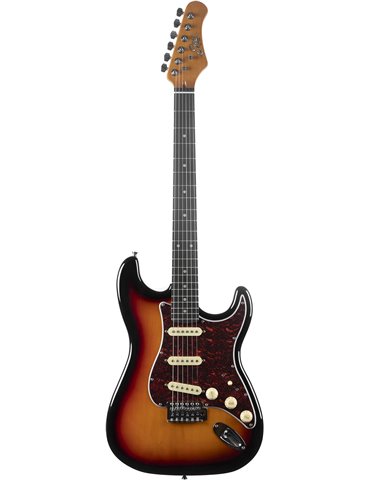 Guitarra eléctrica Eko Starter ST300 tipo Strat - Sunburst 2