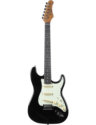 Guitarra eléctrica Eko Starter ST300 tipo Strat - Negra 2