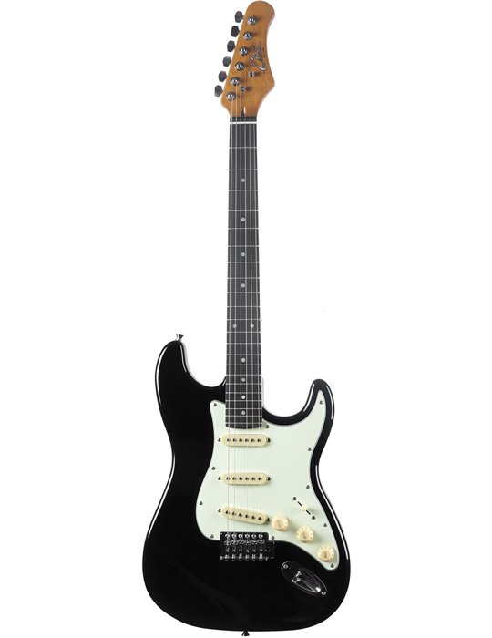Guitarra eléctrica Eko Starter ST300 tipo Strat - Negra