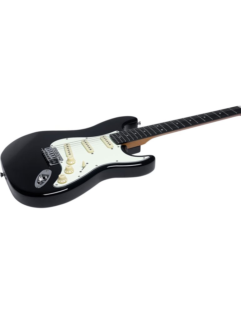 Guitarra eléctrica Eko Starter ST300 tipo Strat - Negra