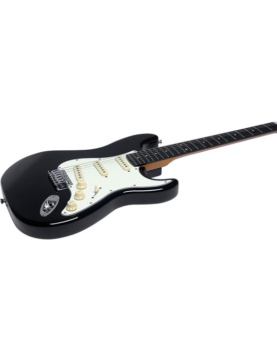 Guitarra eléctrica Eko Starter ST300 tipo Strat - Negra