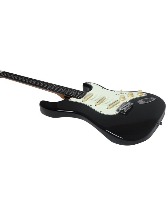 Guitarra eléctrica Eko Starter ST300 tipo Strat - Negra