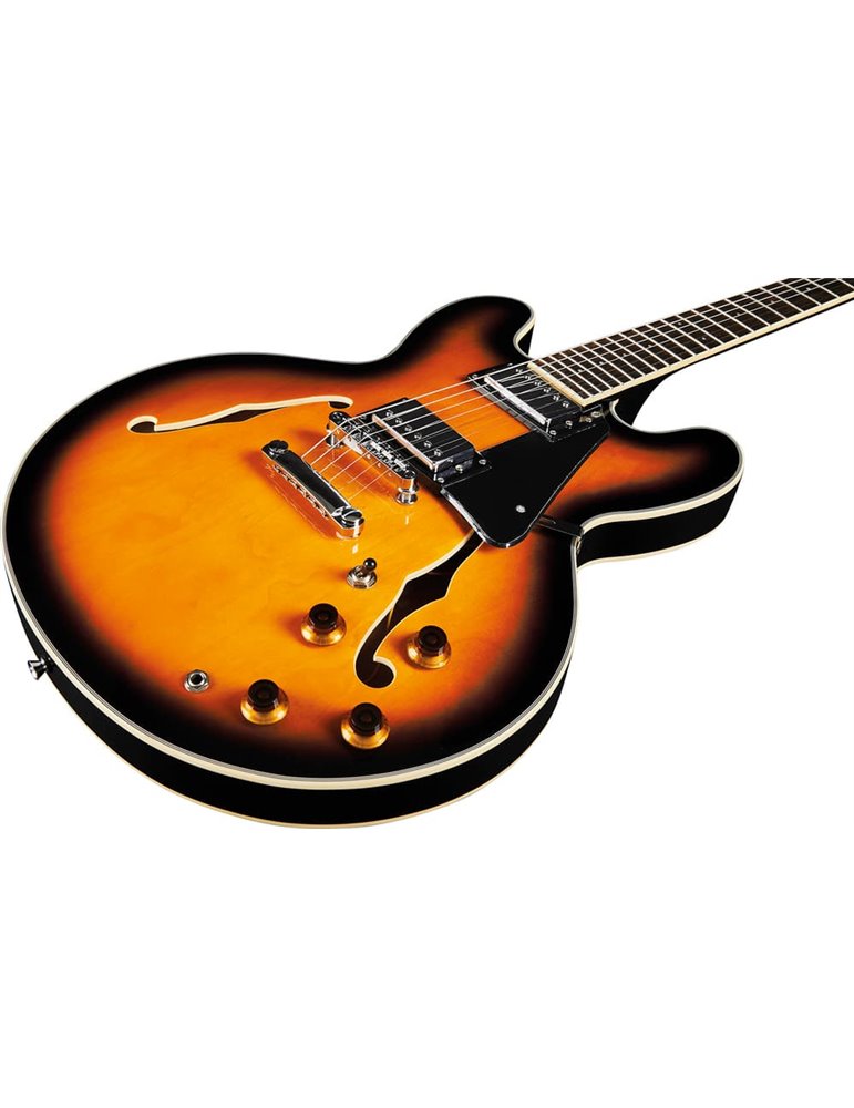 GUITARRA ELÉCTRICA EKO HOLLOWBODY DOUBLE CUT - SUNBURST
