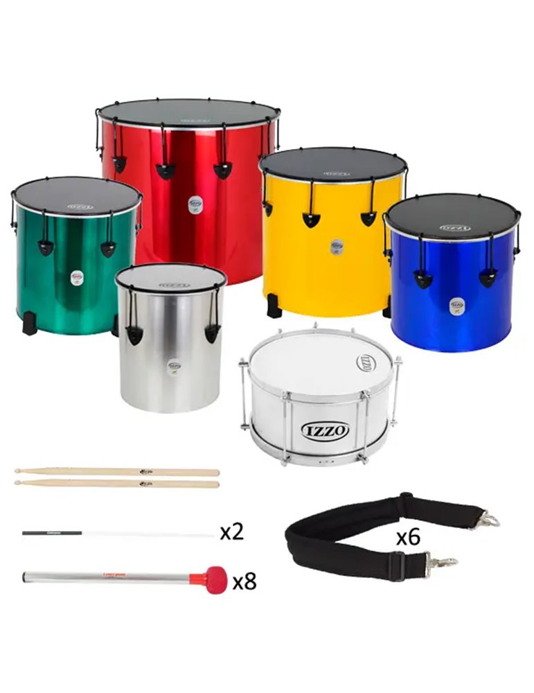 Pack Batucada Escuela 6 Instrumentos Izzo099 - Standard