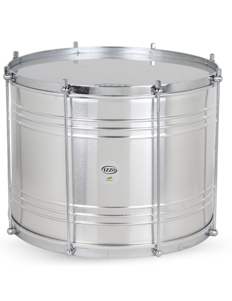 Zabumba 16"X30Cm Surdo Fuzileiro Aluminio Izzo 8-Divisiones Iz0001099 - Standard