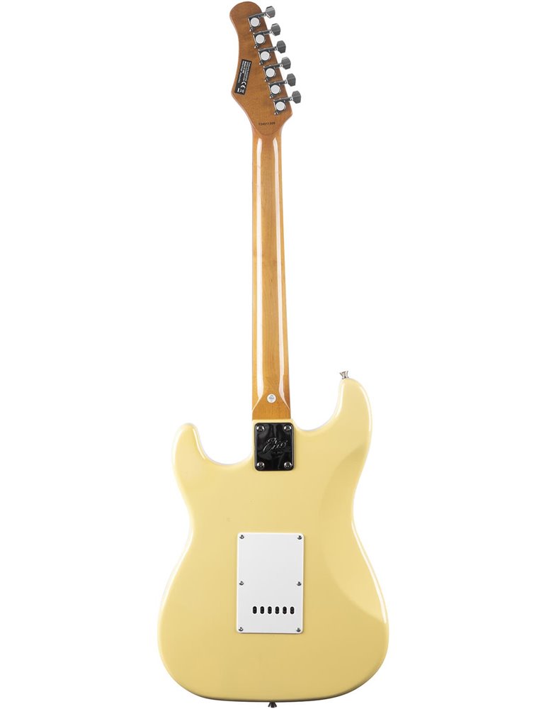 Guitarra eléctrica Eko Starter ST300 tipo Strat - Crema
