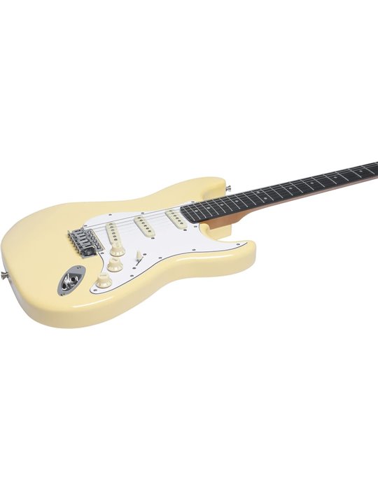 Guitarra eléctrica Eko Starter ST300 tipo Strat - Crema