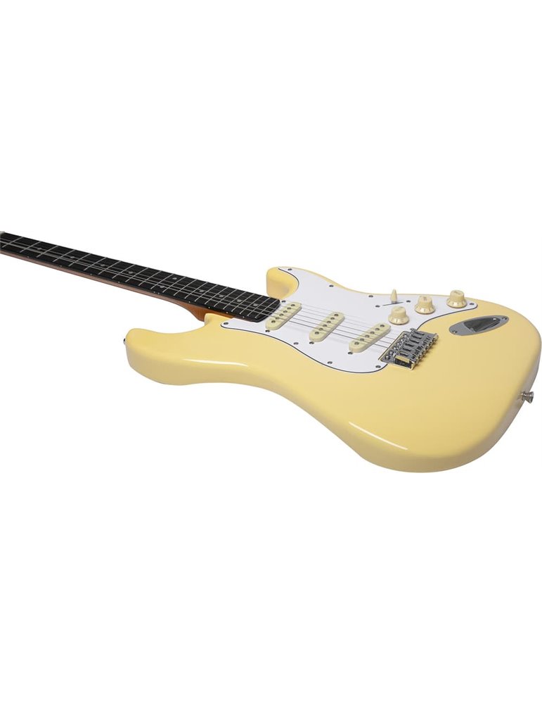 Guitarra eléctrica Eko Starter ST300 tipo Strat - Crema