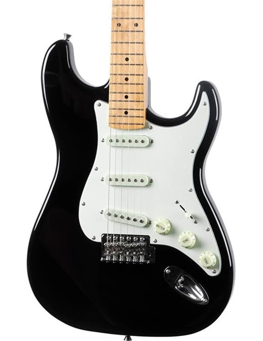 Guitarra eléctrica Eko Starter ST401 tipo Strat (diapasón de arce) - Negra