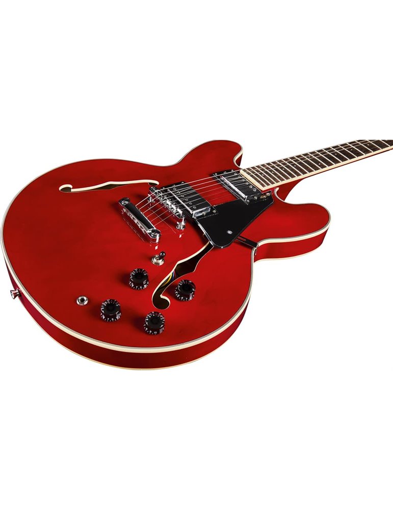 GUITARRA ELÉCTRICA EKO HOLLOWBODY DOUBLE CUT - CHERRY RED