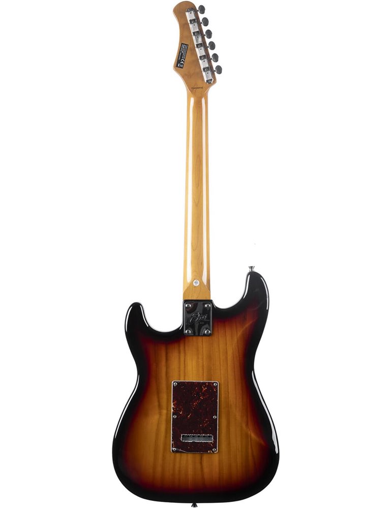 Guitarra eléctrica Eko Starter ST401 tipo Strat (diapasón de arce) - Sunburst